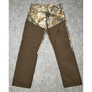 Wrangler Pro Grear Brush Guard Realtree Canvas Camo Hunting Jeans Men 40x34